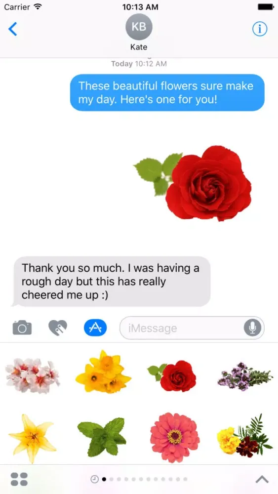 Spring Flowers Stickers for iMessage স্ক্রিনশট