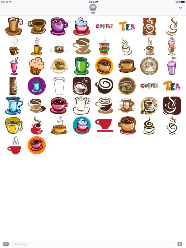 صور Coffee and Tea Stickers iPad 