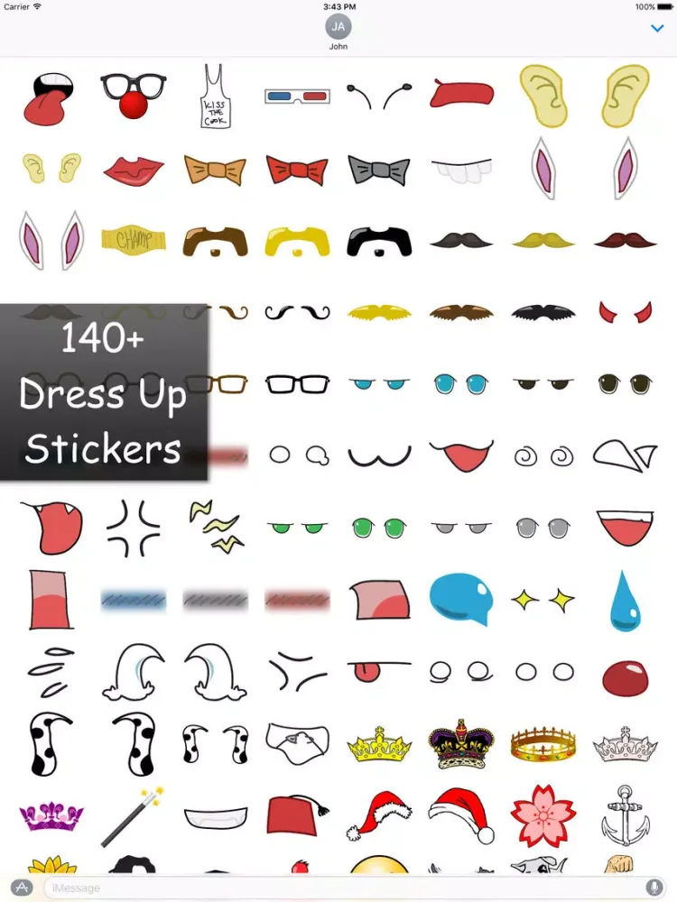 Ảnh chụp màn hình của Dress Up Stickers! iPad 