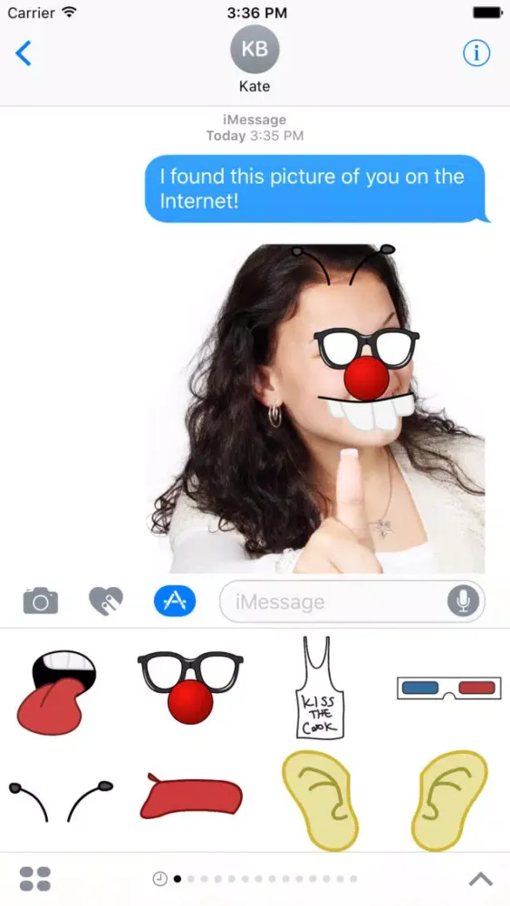 Ảnh chụp màn hình của Dress Up Stickers!