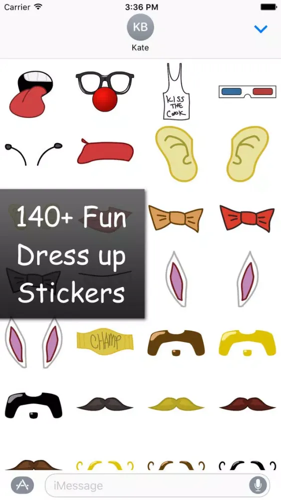 Ảnh chụp màn hình của Dress Up Stickers!