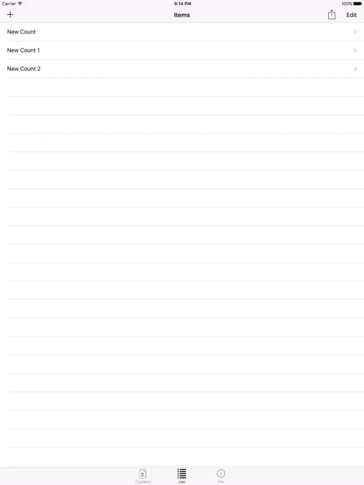 Multi Tap Counter iPad  Screenshots