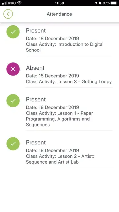 Digital School - Parent App Ekran Görüntüleri