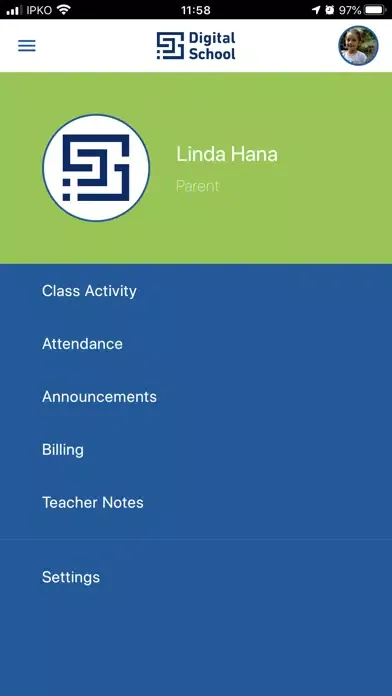 Digital School - Parent App Ekran Görüntüleri