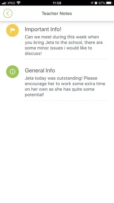 Digital School - Parent App Ekran Görüntüleri