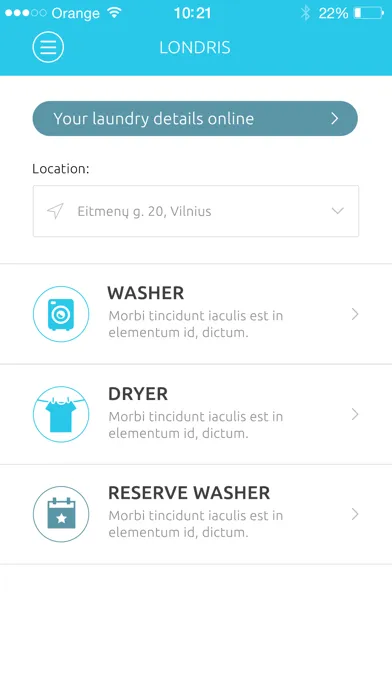 Tangkapan layar JHC Laundry