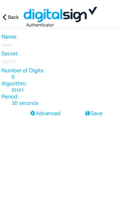 DSAuth Screenshots