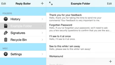 Screenshot di Reply Butler Lite - Text Snippets for Customer Support