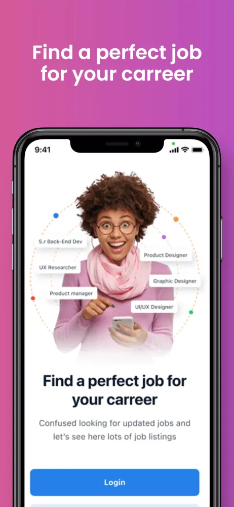 Capturas de tela do World Jobs