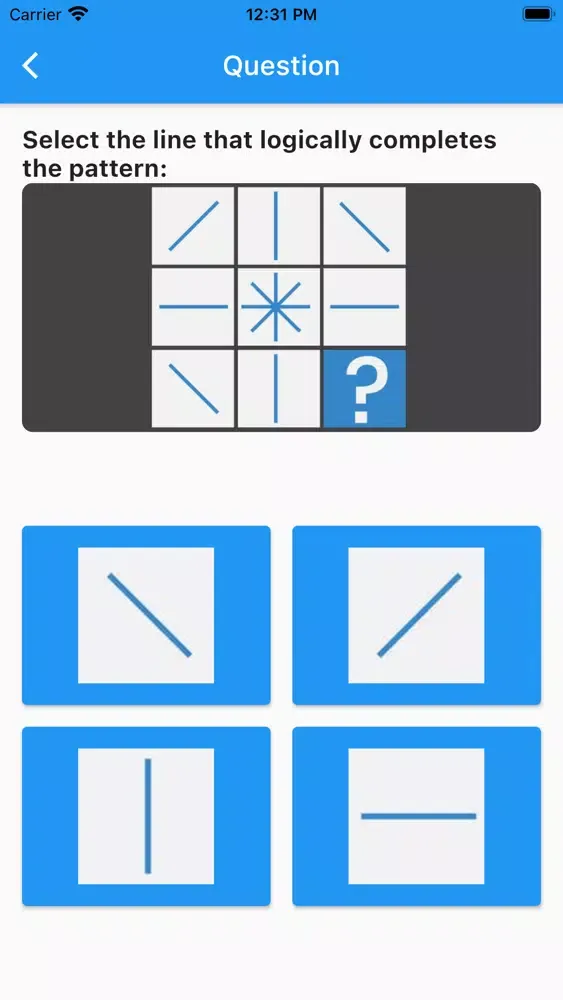 GMM IQ Test Screenshots