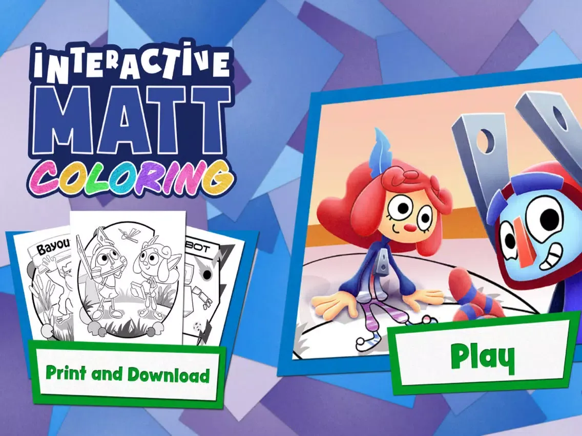 Interactive Matt Coloring Book iPad 应用截图