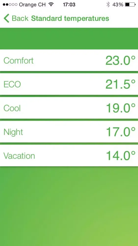 Tangkapan skrin Climate Control