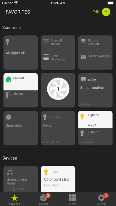 ภาพหน้าจอของ dS Smart Home