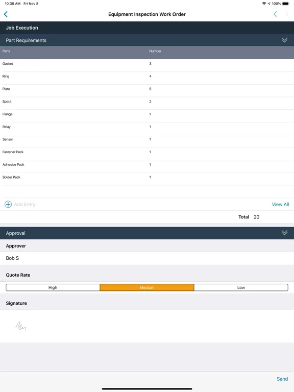 Скриншоты Digital Thread Forms iPad 
