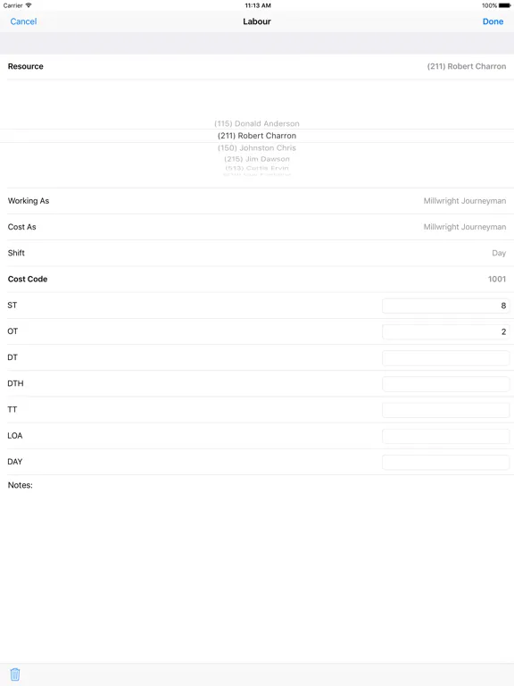 Billings iPad  سکرین شاٹس