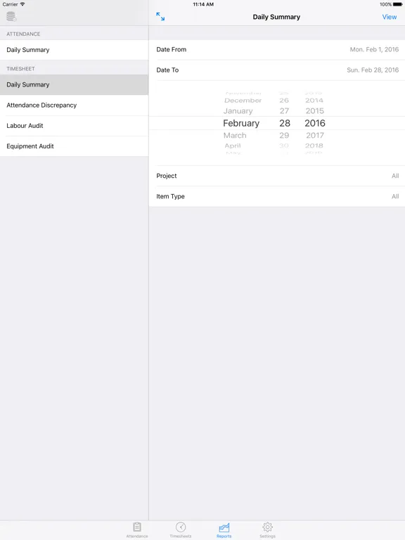 Billings iPad  سکرین شاٹس