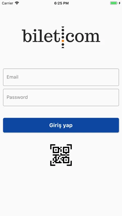Bilet.com QR Okuyucu Ekran Görüntüleri