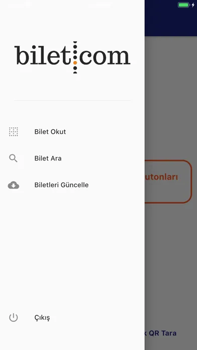 Bilet.com QR Okuyucu Ekran Görüntüleri