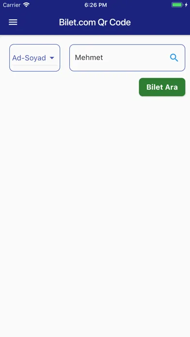 Bilet.com QR Okuyucu Ekran Görüntüleri