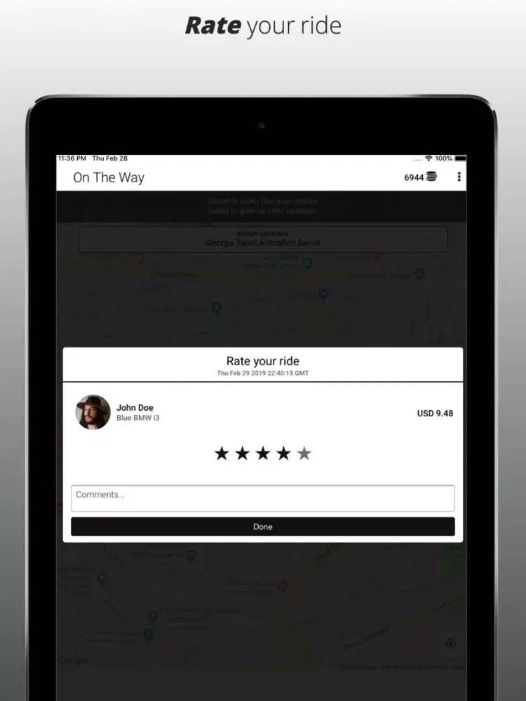 eTaxi-1040 iPad 應用截圖