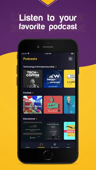 تصاویر podU: Stream Arabic Podcasts