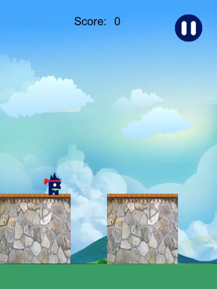 Ảnh chụp màn hình của Blue Ninja Run Free iPad 
