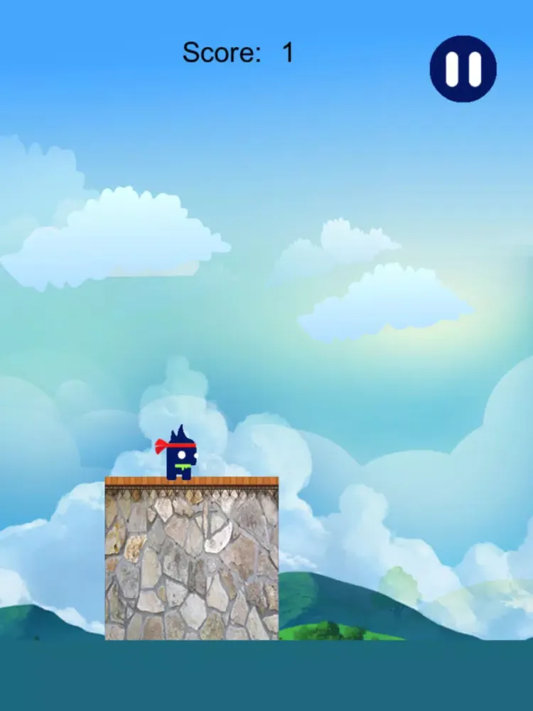 Ảnh chụp màn hình của Blue Ninja Run Free iPad 