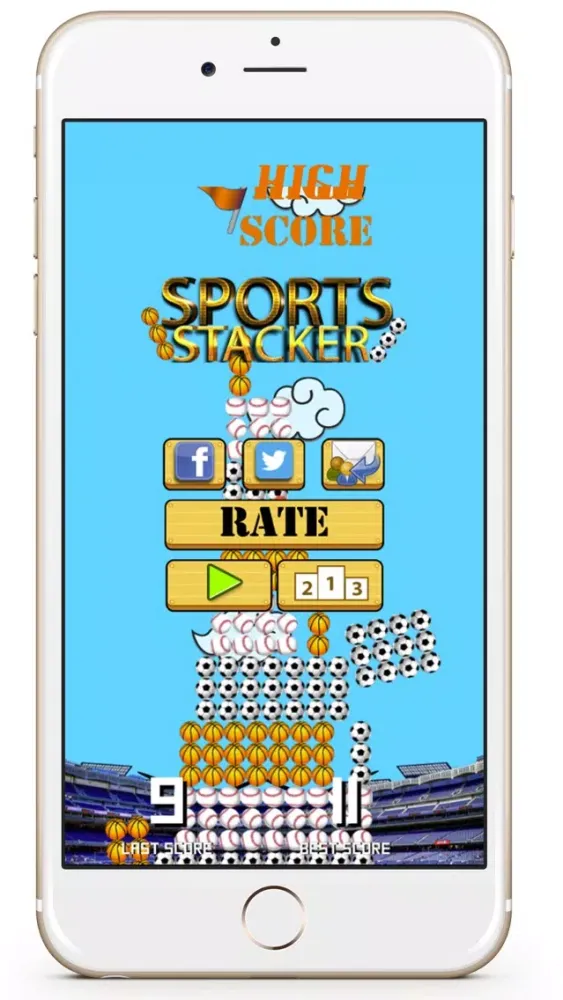 Capturas de tela do Sports Stacker