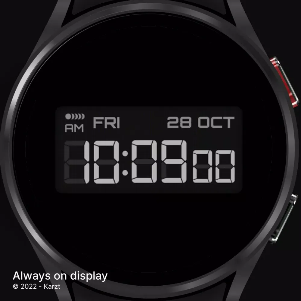 Capturas de tela do Digital karzt watch face