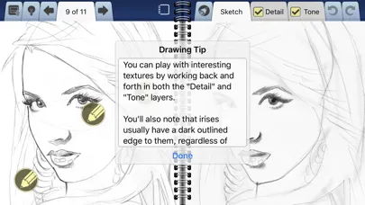 Capturas de tela do Interactive Sketchbook