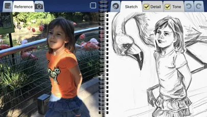 Capturas de tela do Interactive Sketchbook