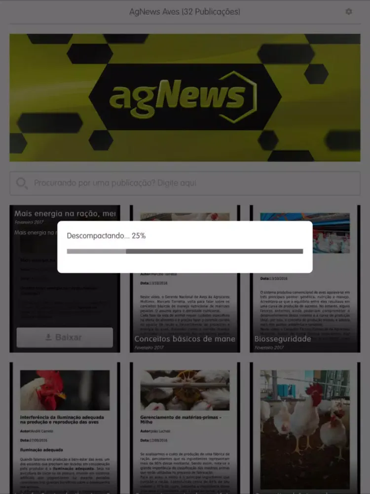 Tangkapan layar AgNews Aves iPad 