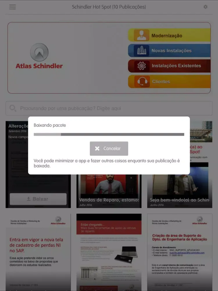 Скриншоты Schindler Hot Spot iPad 