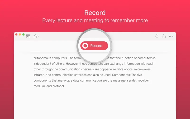 Noted: Record, AI-Transcribe Ekran Görüntüleri