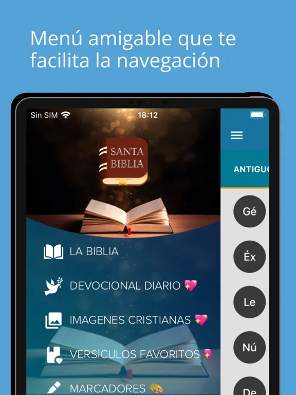 Capturas de tela do La Biblia en Español iPad 