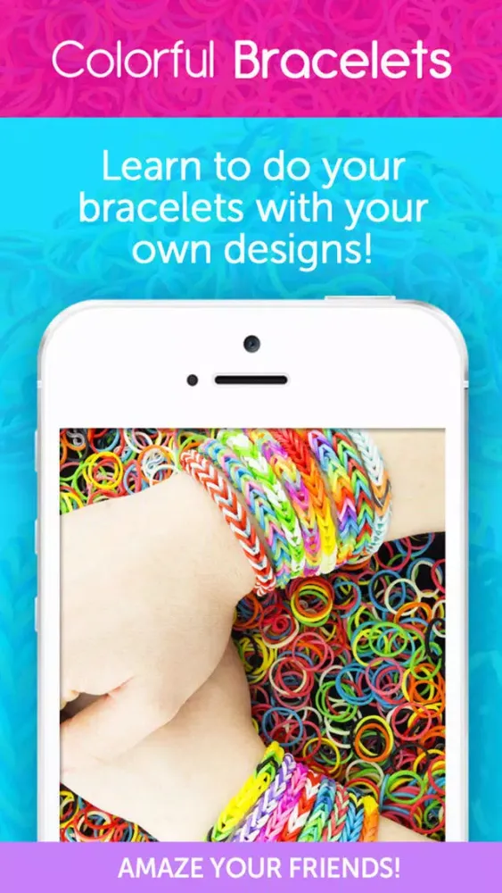 Colorful Bracelets : Rainbow Loom应用截图
