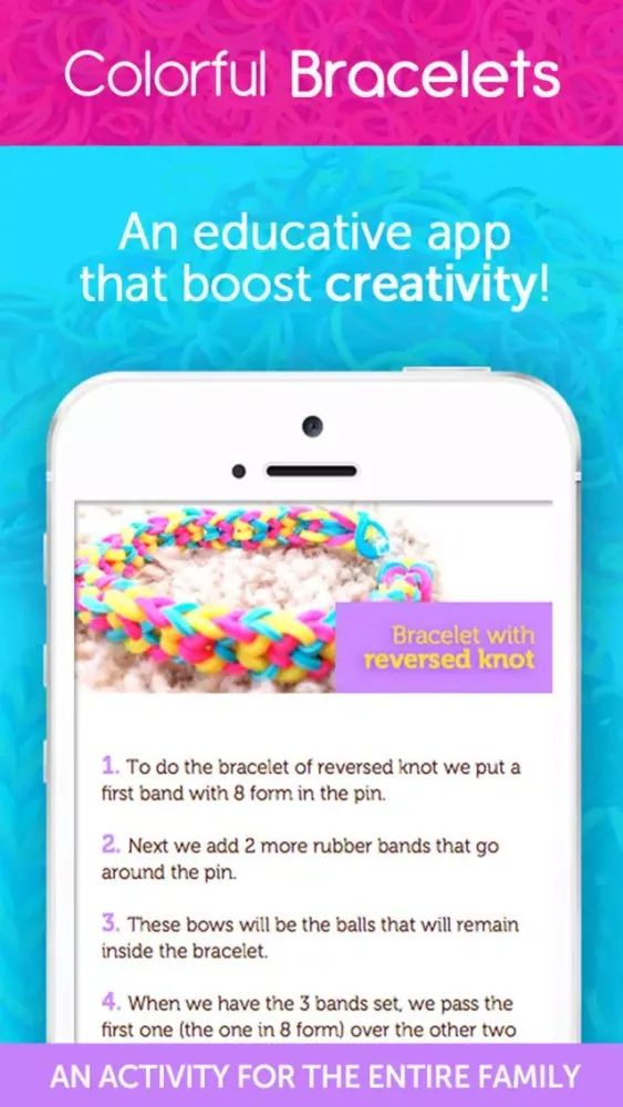 Colorful Bracelets : Rainbow Loom应用截图