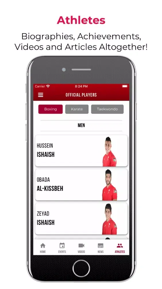 Captures d'écran de Jordan Olympic Committee