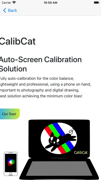 Zrzuty ekranu CalibCat: Calibrate Screen