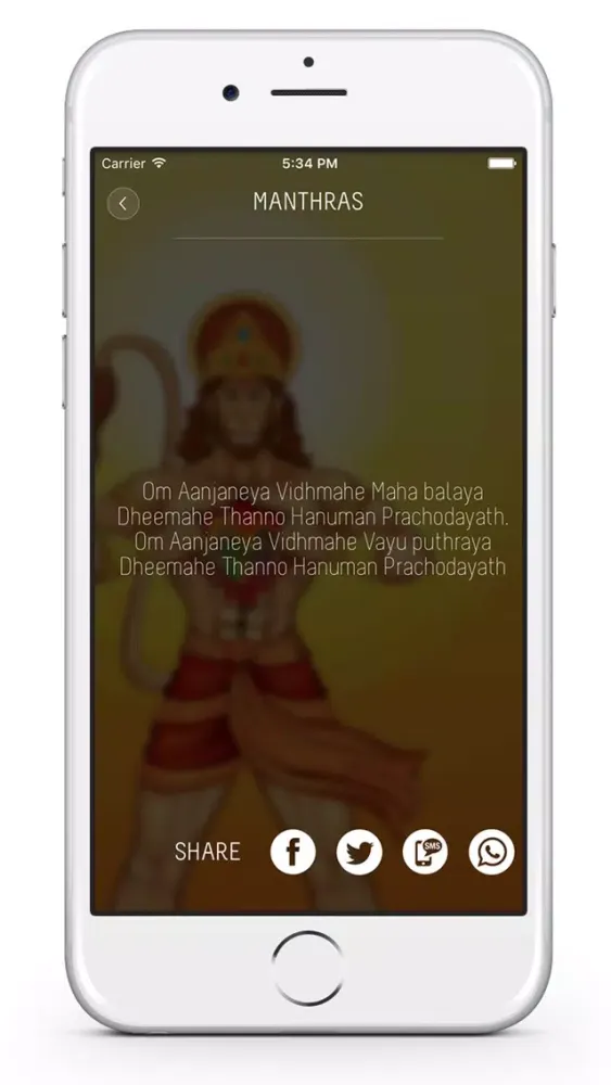 Ảnh chụp màn hình của Lord Hanuman : Mantras, Stories, Songs, Wallpapers, Hanuman Temples
