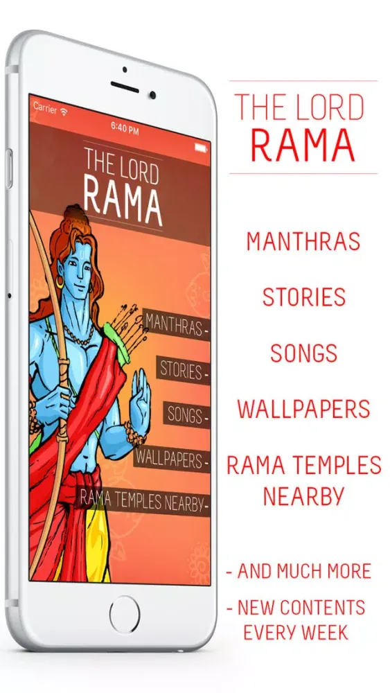 Скриншоты Lord Rama : Mantras, Stories, Songs, Wallpapers, Krishna Temples