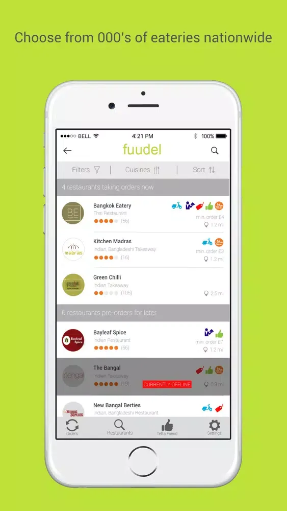 تصاویر Fuudel – Takeaway Delivery