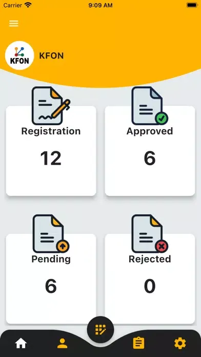 Tangkapan skrin KFON-CAF