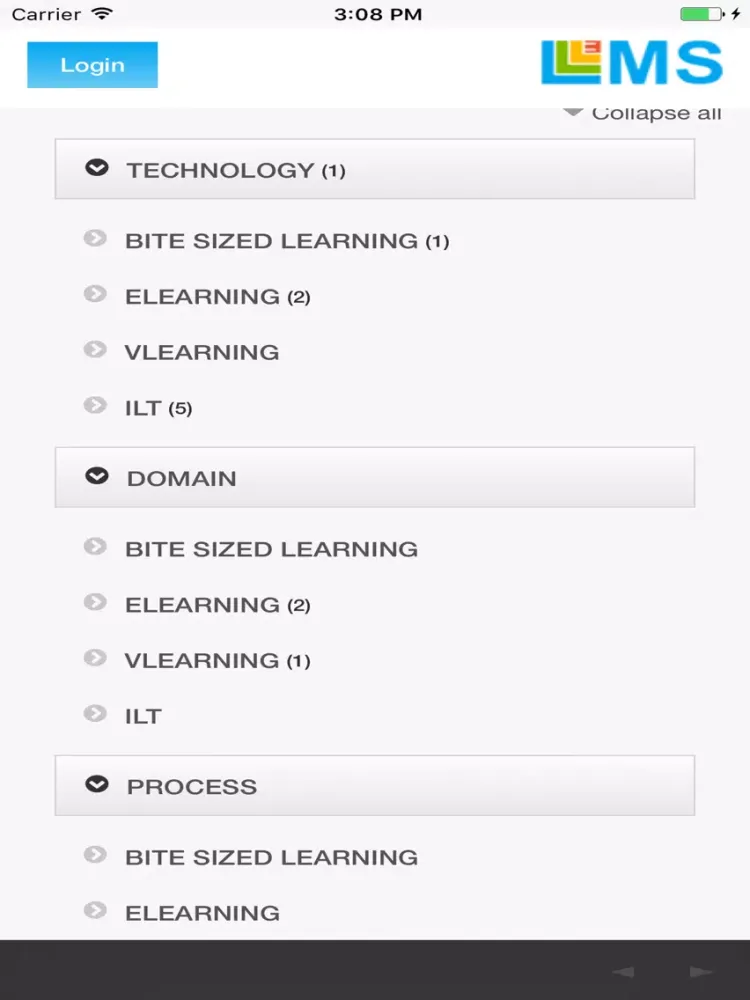 3LMS UAT iPad 應用截圖