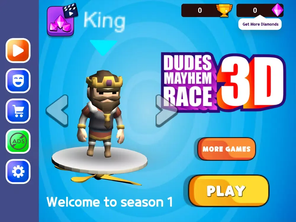 Dudes Mayhem Race 3D iPad  Screenshots