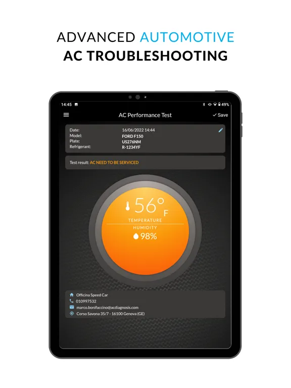 AC diagnosis iPad  Screenshots