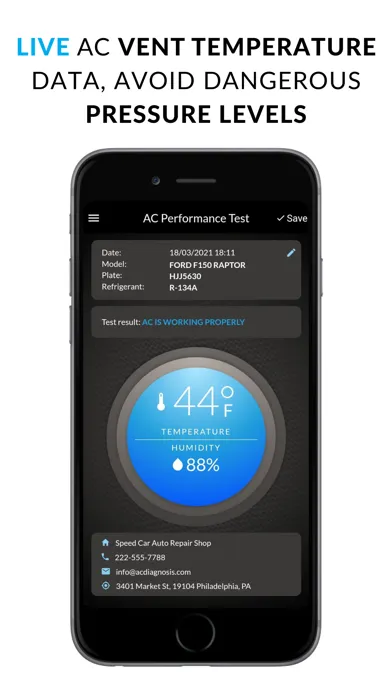 AC diagnosis Screenshots