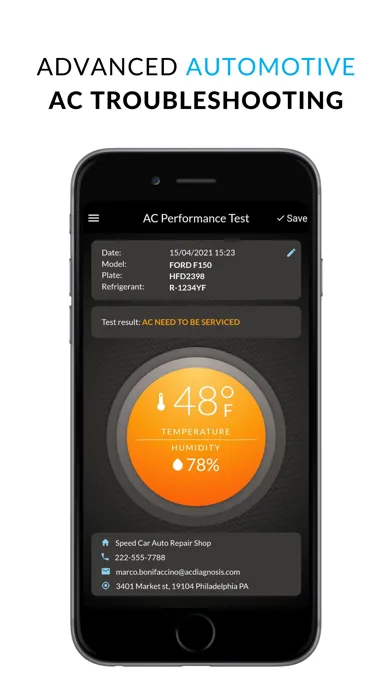 AC diagnosis Screenshots
