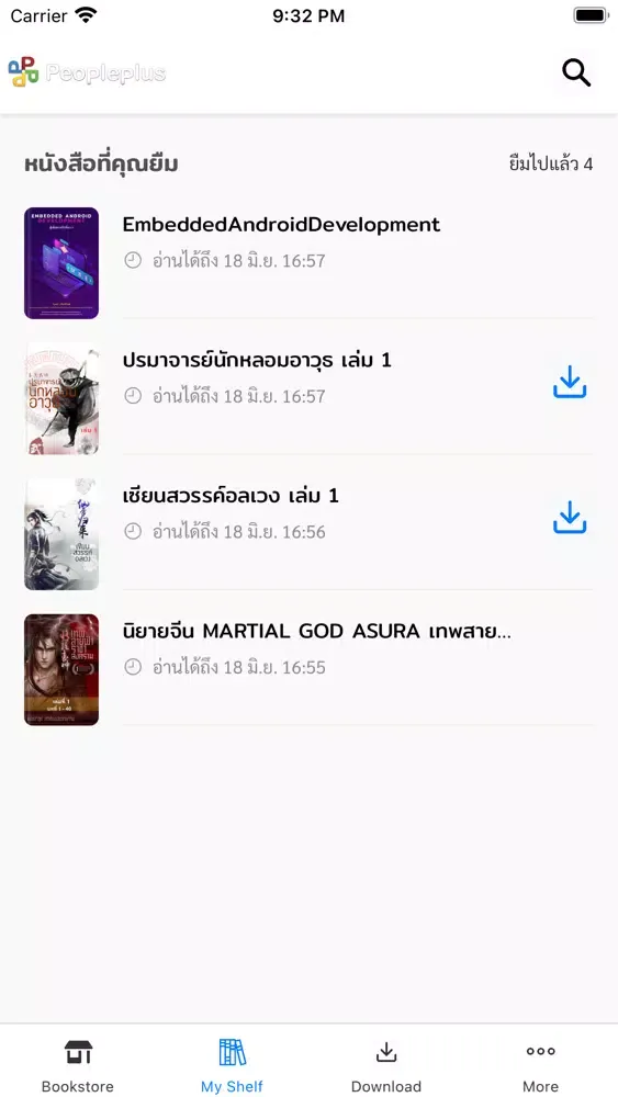 Captures d'écran de People Plus e-Library