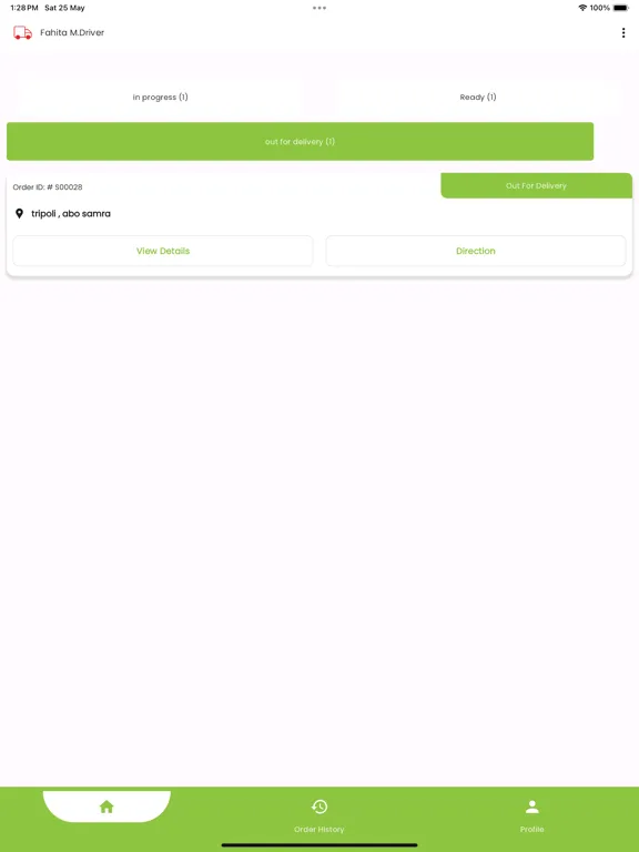 Tangkapan layar Fahitas Delivery Man iPad 